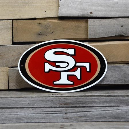 AUTHENTIC STREET SIGNS Authentic Street Signs 99026 12 in. San Fransisco 49Ers Steel Logo 99026